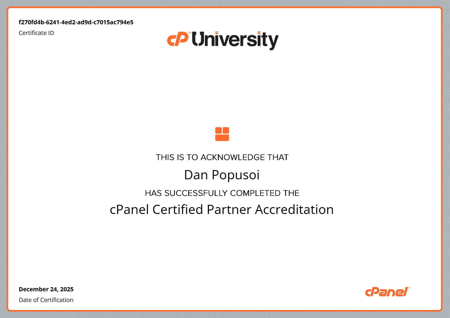 IP Host Becomes cPanel Certified Partner: Ensuring Security and Performance Without Compromise!